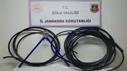 Bolu'da kablo hırsızı evinde yakayı ele verdi