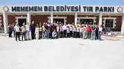 Menemen tır garajı şoförlerin dinlenme noktası oluyor
