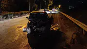 İnegöl yolunda kaza yapan genç sürücü hastanelik oldu