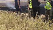Siirt’teki tarım arazilerinde korkutan anız yangını