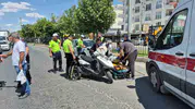 Adıyaman trafiğinde motosiklet kazası
