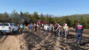 Samsun’da hasat sırasında biçerdöverin yanması 150 dönümü küle çevirdi