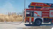 Susurluk merkezinde çıkan ot yangını kısa süreli panik yarattı