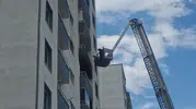 Diyarbakırda bir apartmanda yangın paniği