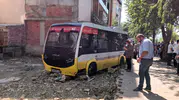 İnegöl'de minibüs dehşeti kaldırım boş olunca facia önlendi