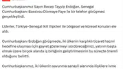 Erdoğan ve Senegal Lideri Faye telefonda konuştu