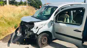 Bolvadin’de iki otomobil çarpıştı 4 yaralı