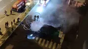 Kayseri’de elektrikli araç şarj sırasında patladı