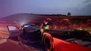 Adana'da otoyol faciası Emniyet şeridindeki TIR'a çarpan araçta iki kişi öldü