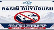 Hakkari’de dağcılık faaliyetlerine arama kurtarma engeli