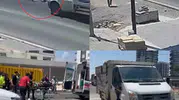 Mersin'de ehliyetsiz sürücü dehşeti kamerada