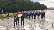 Ankara'da NATO zirvesi öncesi Anıtkabir ziyareti