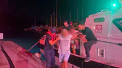 Marmaris açıklarında tekne keyfi acil tahliyeyle bitti