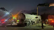 Hatay Erzin yolunda yakıt tankeri devrildi