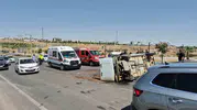 Adıyaman'da direksiyon hakimiyetini kaybeden sürücü kaza yaptı