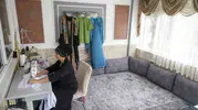 Mersinli anne dikiş kursunda öğrendikleriyle evini atölyeye dönüştürdü