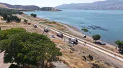 Hazar Gölü sahilinde temizlik seferberliği