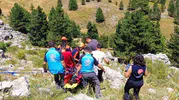 Konya'da dağda kekik toplarken düşen kişi helikopterle hastaneye kaldırıldı