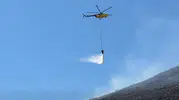 Söke'de yerleşim yerlerine sıçrayan yangın paniği