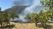 Marmaris Karaca Mahallesi'nde korkutan ot yangını