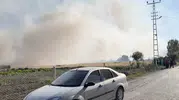 Çorum Yaydiğin köyünde yangın tarlaları küle çevirdi