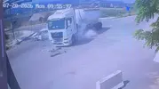 Osmaniye yolunda korkutan tanker kazası kameraya yansıdı