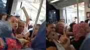 Eminönü tramvayında gergin anlar: Yer verme tartışması kavgayla bitti