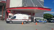 Karapınar kavşağında otomobiller birbirine girdi
