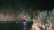 Munzur kıyısında korkutan kaza