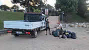 Kandıra sahillerinde sezonun ilk iki ayında 387 ton çöp birikti