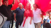 Burhaniye sokaklarında yüzyıllık düğün geleneği yeniden yaşatıldı