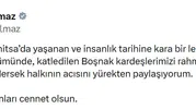 Cevdet Yılmaz Srebrenitsa kurbanlarını andı