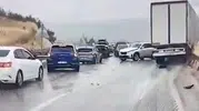 Kastamonu’da sağanak yağış zincirleme kazaları beraberinde getirdi
