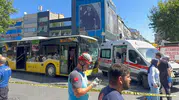 Fatih’te otobüsle ambulans çarpıştı yolcular yaralandı