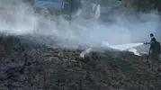 Antakya’da bahçelik alanda korkutan yangın
