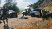 Tokat Niksar yolunda iki otomobil çarpıştı 10 kişi yaralandı