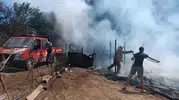 Silivri'deki çiftlikte çıkan yangın paniğe neden oldu?