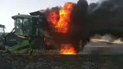 Sivas'ta hasat vakti korkutan yangın