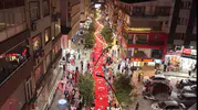 Bahçelievler'de 15 Temmuz anması için dev bayraklı yürüyüş