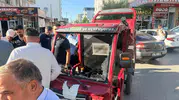 Kahta’da hastane önünde kaza Elektrikli motosiklet sürücüsü yaralandı
