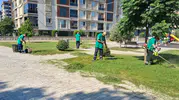 Efeler Belediyesi yeşil alanlarda temizlik ve bakım mesaisini artırdı