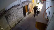 Kuşadası'nda dehşet anları kamerada