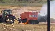 Balıkesir'de tarım arazilerini yakan kıvılcımlar kontrol altına alındı