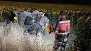 Çorlu'da gece yarısı kaza Otomobil tarlaya uçtu