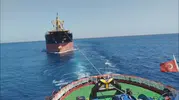 Boğaz girişinde arızalanan dev gemi paniği önlendi
