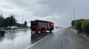 Şile Otoyolu’nda ambulans kaza yaptı