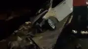 Adıyaman Gölbaşı yolunda otomobiller çarpıştı