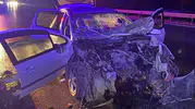 Aydın-İzmir otoyolunda gece yarısı feci kaza