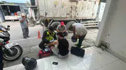 Samsun Sahil Caddesi'nde altyapı çalışması kazaya yol açtı