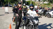 Edirne’de polis motosikletli sürücülere ceza yerine eğitim veriyor